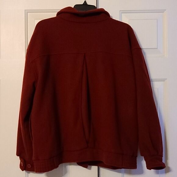 Vintage Woolrich Woman Wool maroon jacket - Picture 3 of 7